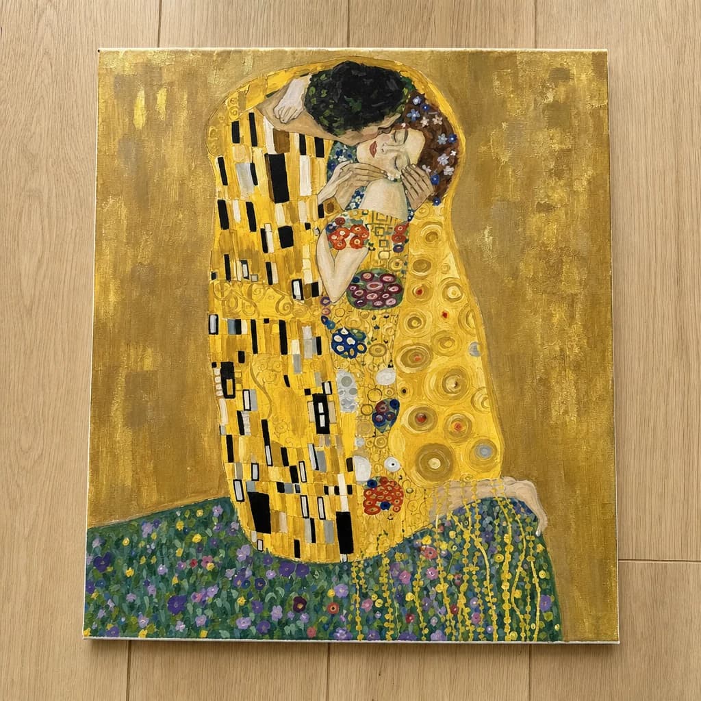 Gustav Klimt's The Kiss